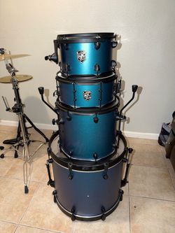 SJC Pathfinder 4-Piece Drum Kit (Moon Blue)