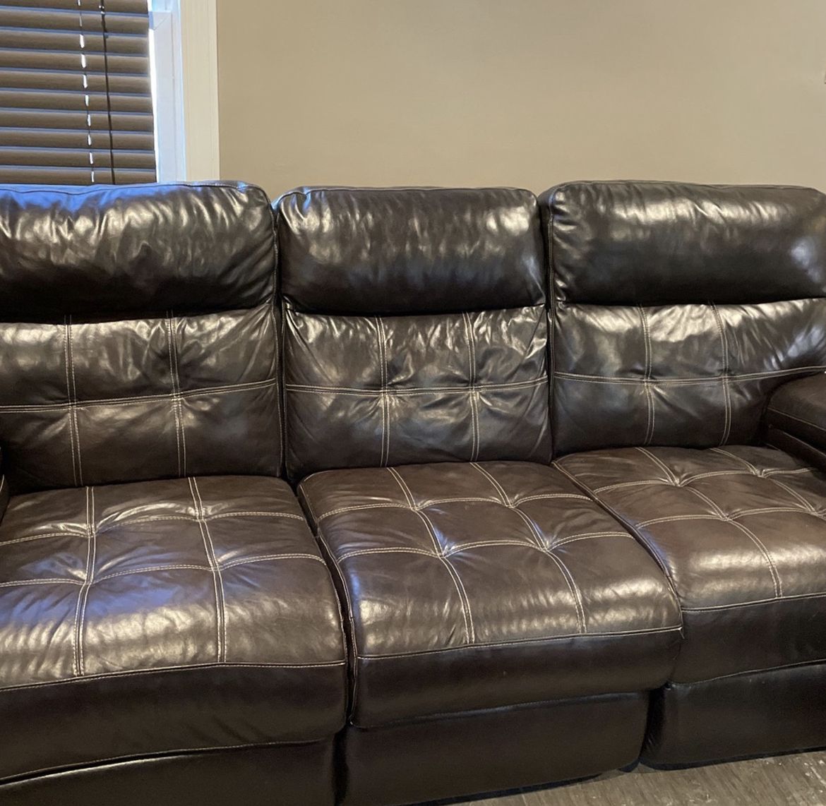 Free Leather Couches And Table