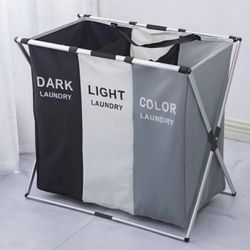 Brand New DARK LIGHT COLOR 1pc Letter Graphic Foldable Laundry Hamper, Modern Multipurpose Laundry Basket For Home