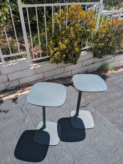 Pair of Senator Host HLT2 Laptop Side Tables – Designer Metal Accent Tables