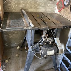 Sears Craftsman 10” Table Saw With Legs and Motor 113.299040
