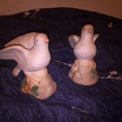 Vintage Turtle Dove Statue's 