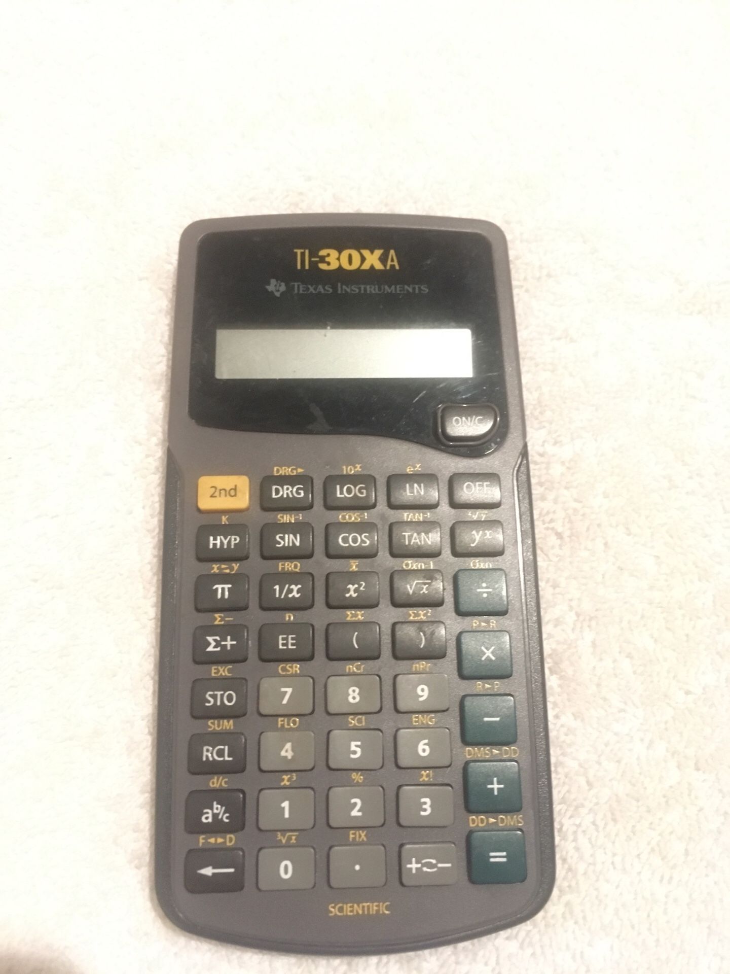 Texas Instruments 30xA calculator