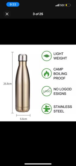 New Stainless Steel Thermos Sport Bottles Double Wall Insulated Vacuum Flask
