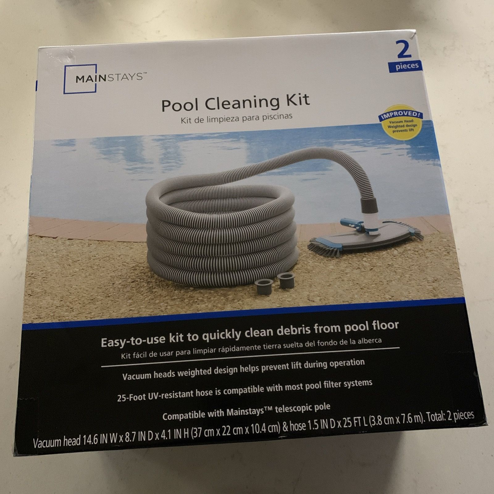 Mainstays Pool Vacuum 2-Piece Kit