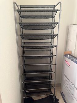 Mesh Rolling Shoe Rack