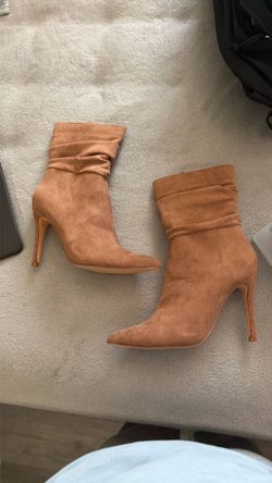 Brown boot heels
