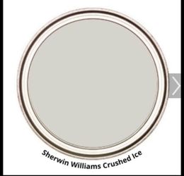 Semigloss paint: Crushed Ice interior Sherwin Williams