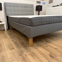 Cushioned Headboard And Base 