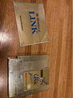 Nintendo Zelda II: The Adventure of Link NES Game with Manual. Tested.