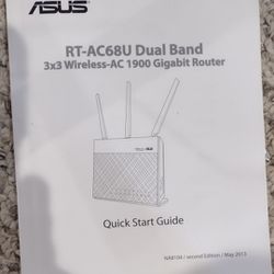 ASUS RT-AC68U Dual band 3x3 wireless-AC 1900  GIg Router