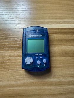 OEM Sega Dreamcast Blue VMU Visual Memory Unit Card HKT-7000