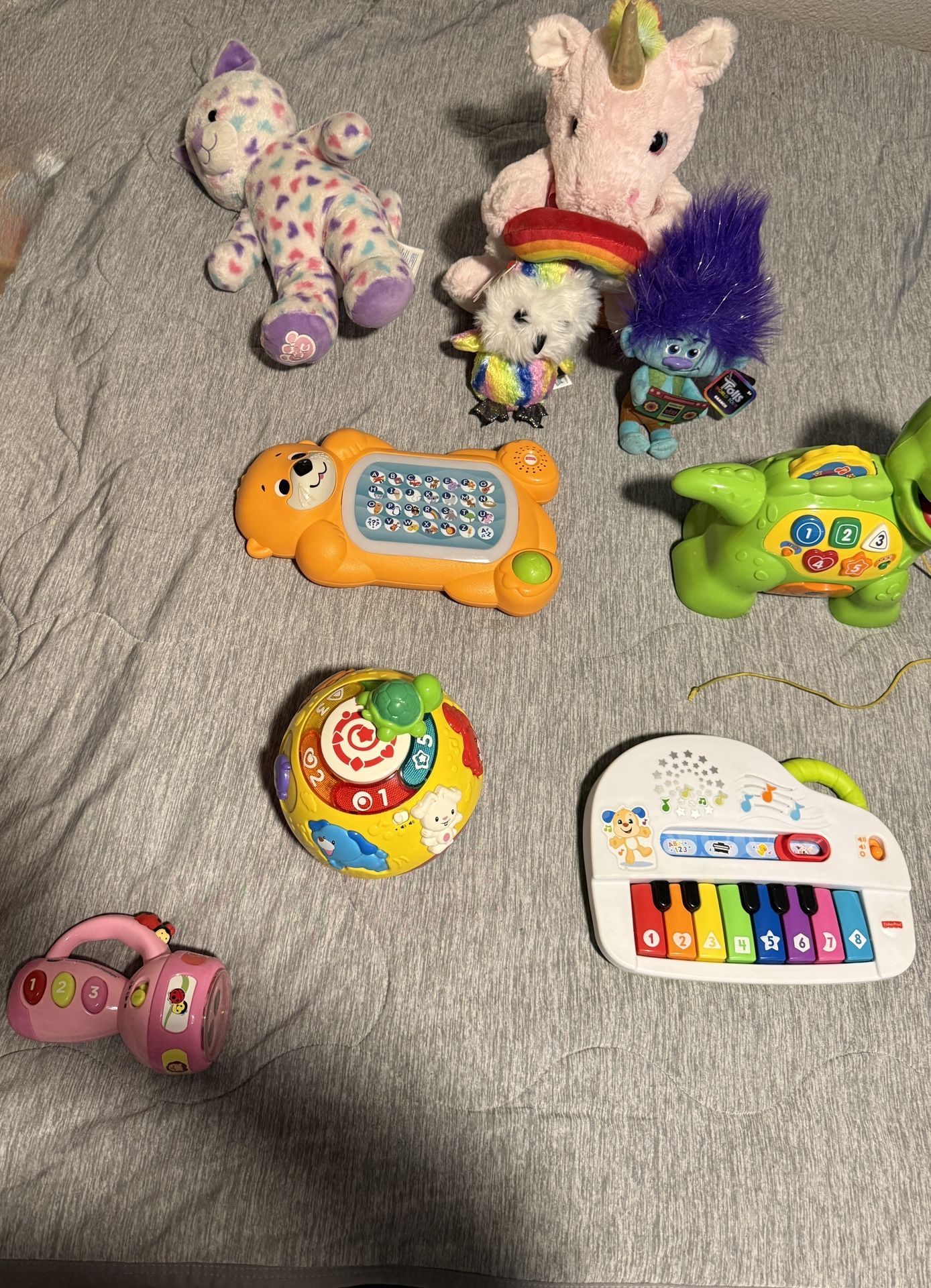 Baby Toys, Stuffed animals, and Books