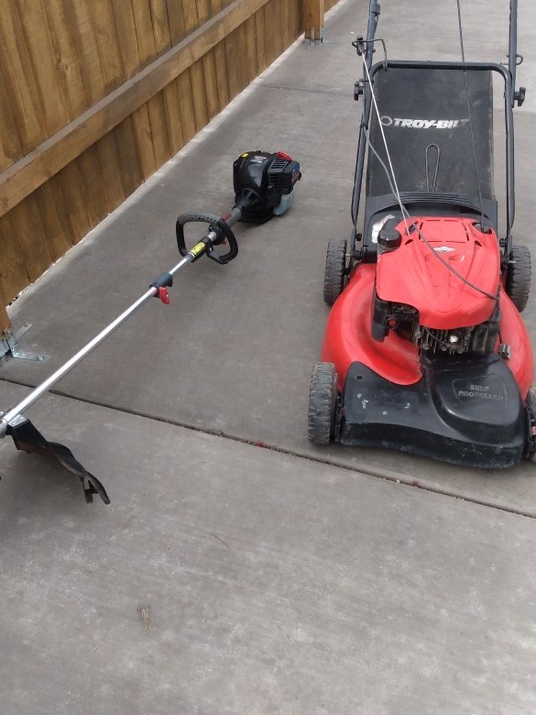 Craftsman Lawn Mower And Four-cycle Weed Eater