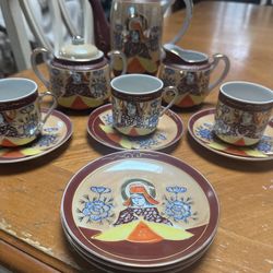 Vintage Japanese Satsuma Tea Set