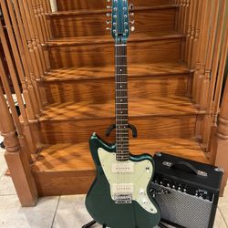 Squier Paranormal FSR 12 String Jazzmaster (Brand New) W/ Fender Amp