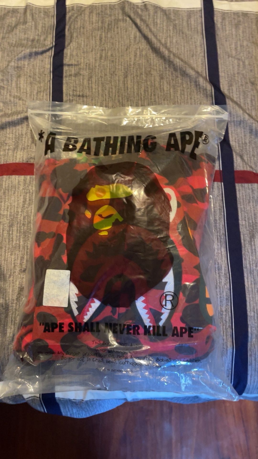 Bape Hoodie (Red And Black) Taking Offers