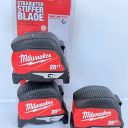 Milwaukee 25’ Magnetic Measuring Tape $10 Each $10 Each 