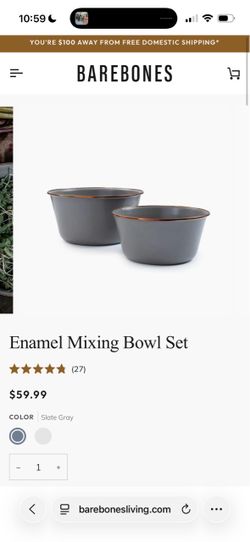 Barebones CAMP Enamel MOXING BOWLS