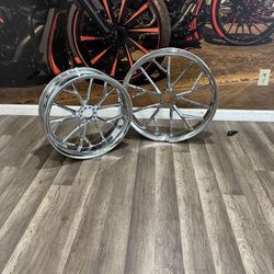21” 18” Harley Davidson Wheel Chrome 