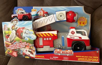 New paw patrol large fire truck play set