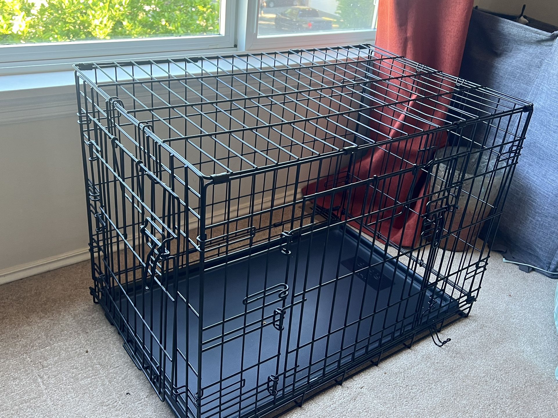 Dog Crate With 2 Doors