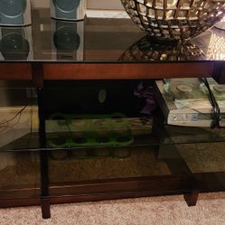 Glass TV Table