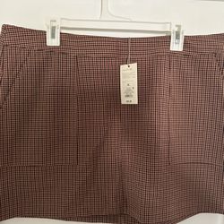 Plaid Mini Skirt