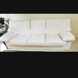 Italian Leather Couch Sofa Real Leather 