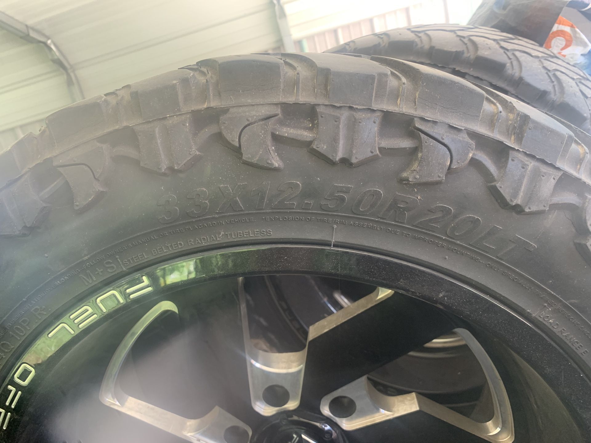 FUEL off-road rims with ATTURO MT tires