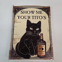 Cat decor/ framed canvas