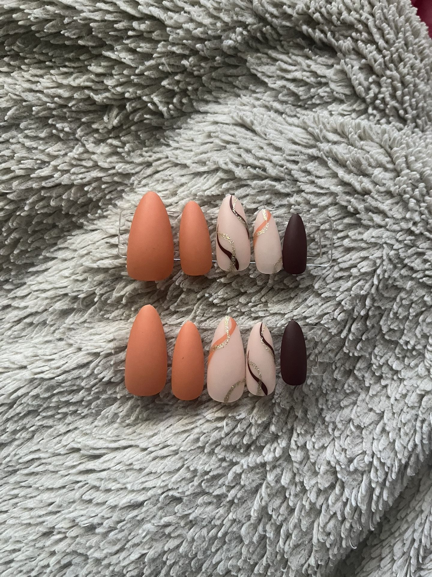 Short “Summer” Press On Nails 