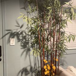 Faux Bamboo With Lights 