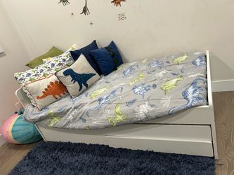 Twin Trundle Bed (Mattresses Included)– Good Condition – MUST GO!