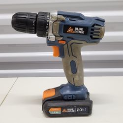 Blue Ridge 20V Max Cordless Drill/Driver 3/8" BR2800U.2 With Battery