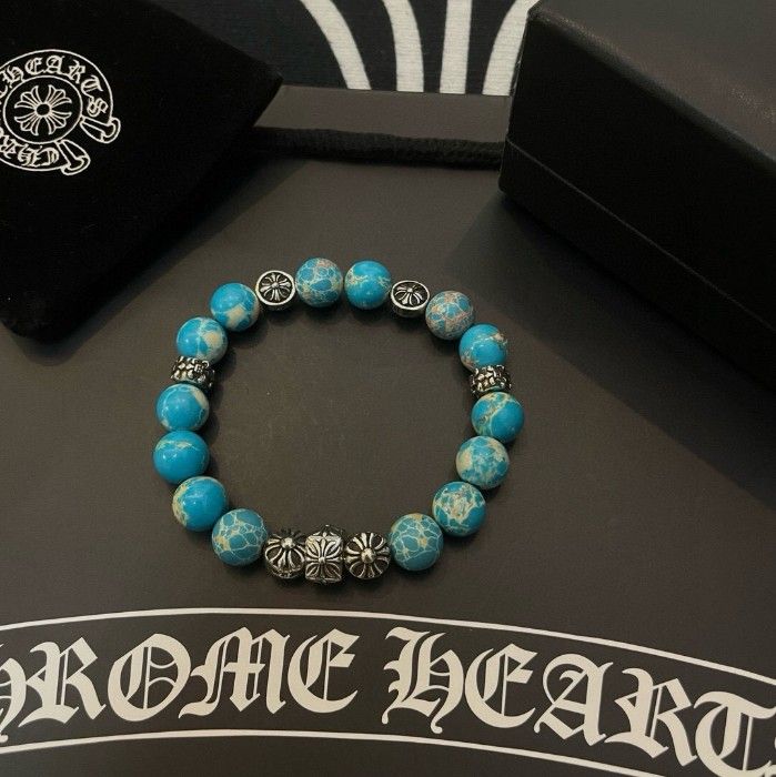 Chrome Hearts Classic Vintage Multi-Element Turquoise Bracelet