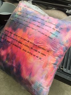 Big bran new tie die pillow