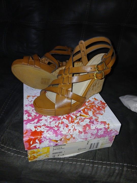 Brand New Brown Wedges