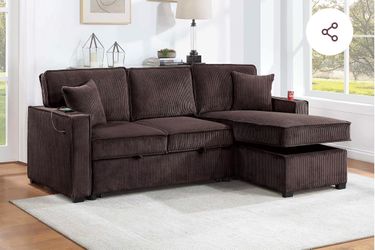 Sectional sleeper with storage