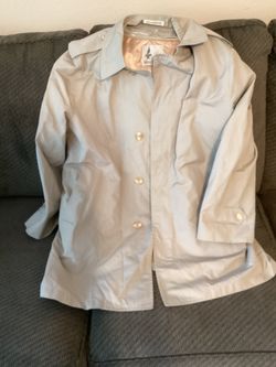 Warm Trench Coat Size 44 Excellent Condition
