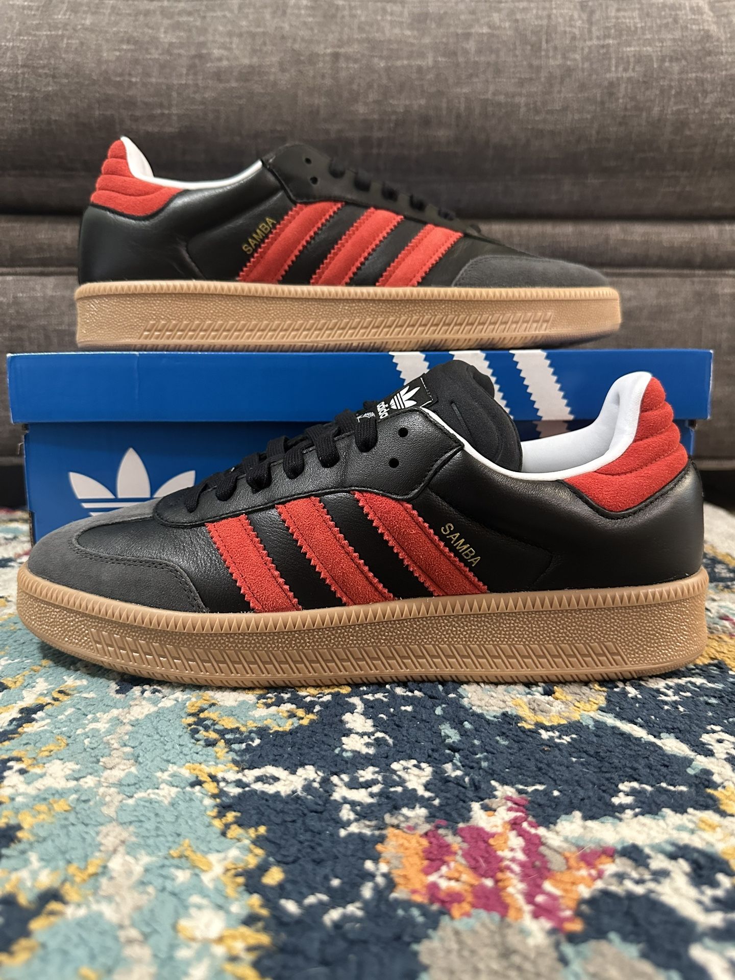Adidas Samba XLG “Black Better Scarlet Gum”