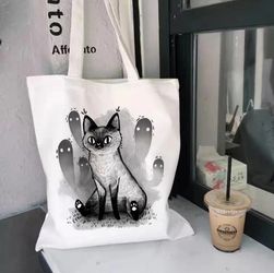 Cute Cat Canvas Bag