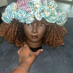 Crochet Ruffle Hat