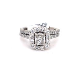 14Kt White Gold Diamond Ring 5.30g Size 5 184408