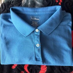 Ll.Bean Blue polo shirt from the L.L.Bean brand, relaxed cut (Relaxed Fit), size XL Regular and made of 100% cotton (made in Vietnam