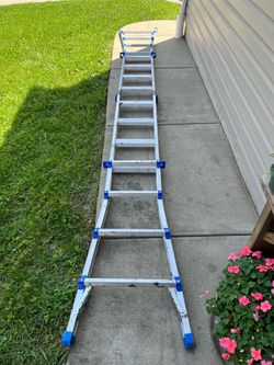 COSCO 17’ Multi-Position Aluminum Ladder – 300 lb Heavy Duty – $95