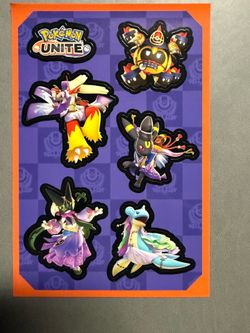 Pokémon Unite sticker sheet rare promotional