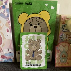 Ted2 Plush Doll Pendant From Pop Mart 