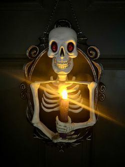 Hyde and Eek Talking Animated Skeleton Door/Wall Hanger