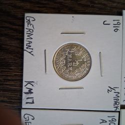 Silver Frank Early Date German And Swiss